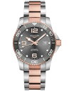 yz W Y rv ANZT[ Men's Swiss Automatic HydroConquest Two-Tone Stainless Steel Bracelet Watch 41mm Grey