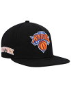【送料無料】 ミッチェル&ネス メンズ 帽子 アクセサリー Men's Black New York Knicks Side Core 2.0 Snapback Hat Black(4)