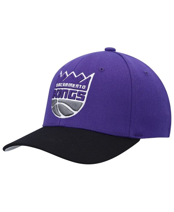 ̵ ߥå&ͥ  ˹ ꡼ Men's Purple Black Sacramento Kings MVP Team Two-Tone 2.0 Stretch-Snapback Hat Purple Black