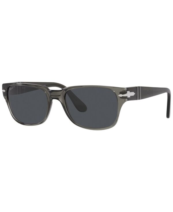 【送料無料】 ペルソル メンズ サングラス・アイウェア アクセサリー Men's Polarized Sunglasses PO3288S Trasparent Taupe Gray