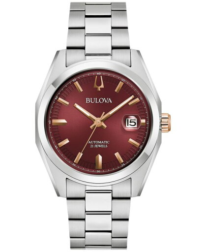 【送料無料】 ブロバ メンズ 腕時計 アクセサリー Men's Automatic Surveyor Stainless Steel Bracelet Watch 39mm Silver-tone 【送料無料】 ブロバ メンズ 腕時計 アクセサリー Men's Automatic Surveyor Stainless Steel Bracelet Watch 39mm Silver-tone