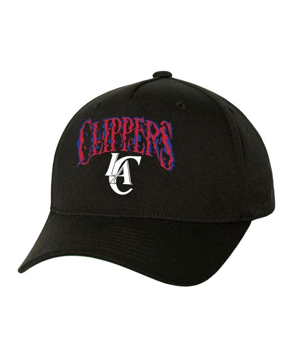 【送料無料】 ミッチェル ネス メンズ 帽子 アクセサリー Men 039 s Black LA Clippers SUGA x NBA by Capsule Collection Glitch Stretch Snapback Hat Black