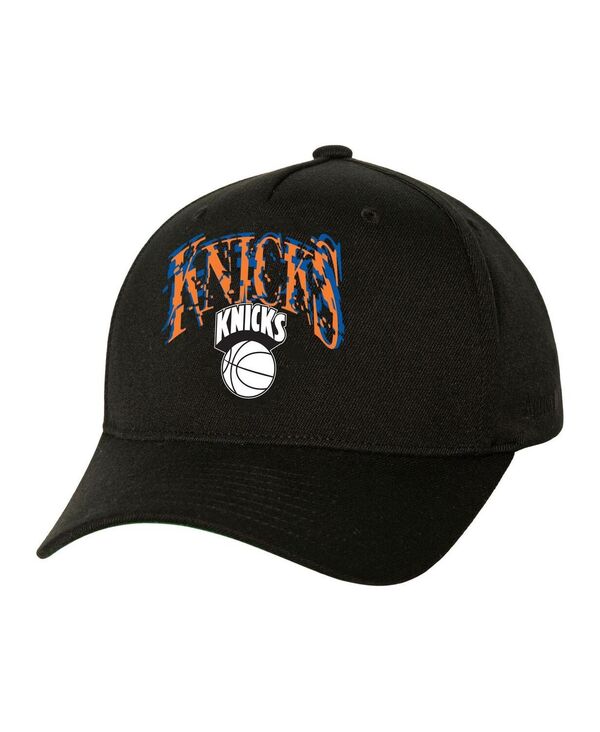 【送料無料】 ミッチェル ネス メンズ 帽子 アクセサリー Men 039 s Black New York Knicks SUGA x NBA by Capsule Collection Glitch Stretch Snapback Hat Black