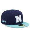 【送料無料】 ニューエラ メンズ 帽子 アクセサリー Men's Navy Light Blue Nebraska Huskers 59FIFTY Fitted Hat Navy Light Blue