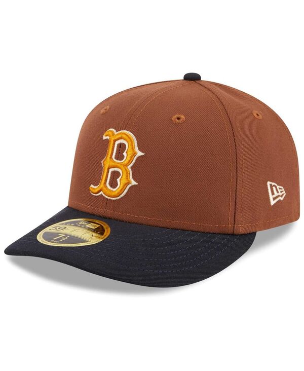  ニューエラ メンズ 帽子 アクセサリー Men's Brown Boston Red Sox Tiramisu Low Profile 59FIFTY Fitted Hat Brown