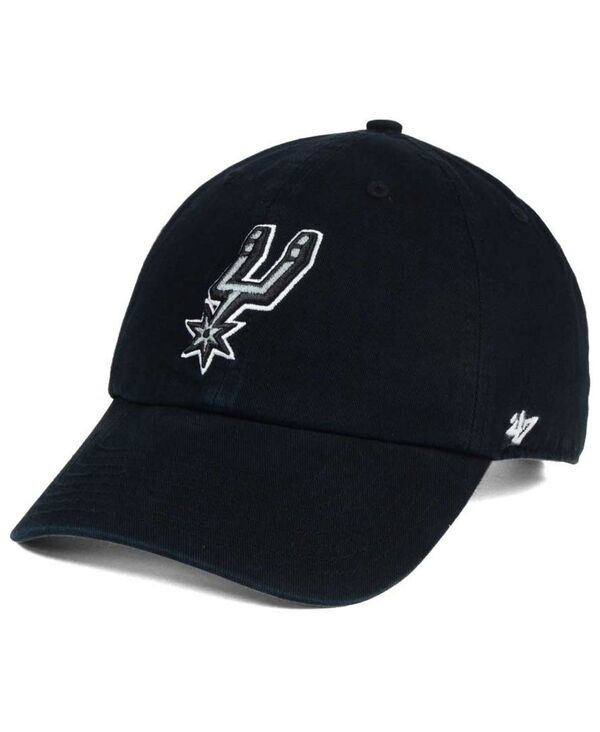 【送料無料】 47ブランド レディース 帽子 アクセサリー San Antonio Spurs Clean Up Cap Black