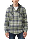 ルイ・ヴィトン 【送料無料】 バッファロー・デイビッド・ビトン メンズ ニット・セーター アウター Men's Jarvis Plaid Hooded Shirt Jacket Oil Green