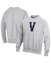 【送料無料】 チャンピオン メンズ パーカー・スウェット アウター Men's Heathered Gray Distressed Virginia Caval...