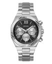 yz QX Y rv ANZT[ Men's Analog Silver-Tone Steel Watch 44mm Silver-Tone