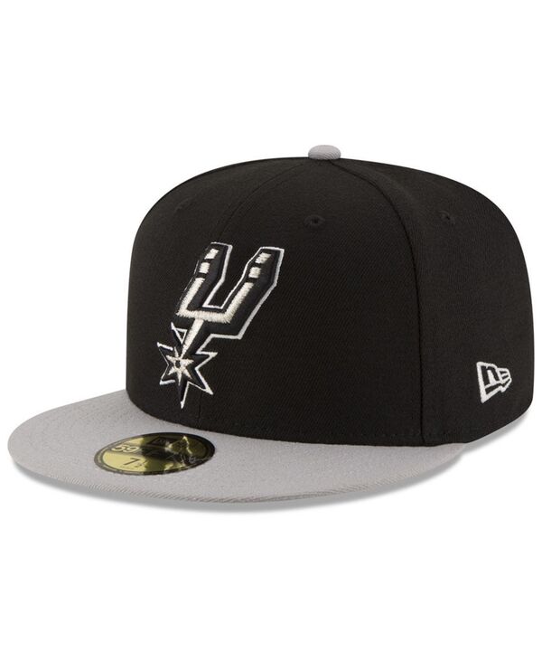 【送料無料】 ニューエラ メンズ 帽子 アクセサリー San Antonio Spurs Basic 2 Tone 59FIFTY Fitted Cap Black/Gray