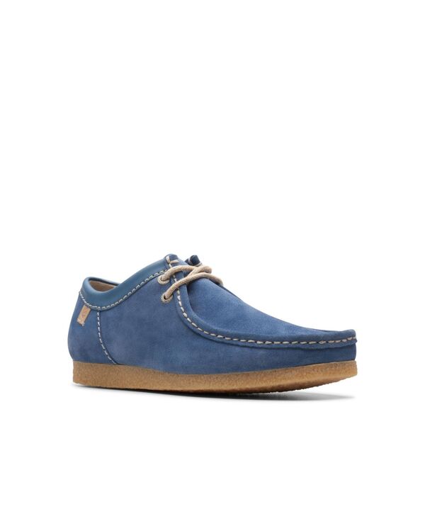 【送料無料】 クラークス メンズ スリッポン・ローファー シューズ Men's Collection Shacre II Run Slip On Shoes Blue Suede