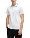 ヒューゴ・ボス ポロシャツ メンズ 【送料無料】 ヒューゴボス メンズ ポロシャツ トップス Men's Slim-Fit Polo Shirt White