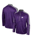 【送料無料】 コロシアム メンズ ジャケット・ブルゾン アウター Men's Purple Kansas State Wildcats Marled Half-...