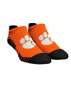 【送料無料】 ロックイーエム メンズ 靴下 アンダーウェア Men's and Women's Socks Clemson Tigers Hex Performance Ankle Socks Orange Black