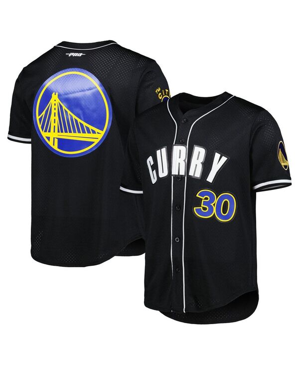 【送料無料】 プロスタンダード メンズ シャツ トップス Men's Stephen Curry Black Golden State Warriors Capsule Player Baseball Button-Up Shirt Black