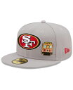  ニューエラ メンズ 帽子 アクセサリー Men's Gray San Francisco 49ers City Describe 59FIFTY Fitted Hat Gray