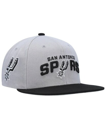 【送料無料】 ミッチェル&ネス メンズ 帽子 アクセサリー Men's Gray Black San Antonio Spurs Side Core 2.0 Snapback Hat Gray Black 【送料無料】 ミッチェル&ネス メンズ 帽子 アクセサリー Men's Gray Black San Antonio Spurs Side Core 2.0 Snapback Hat Gray Black
