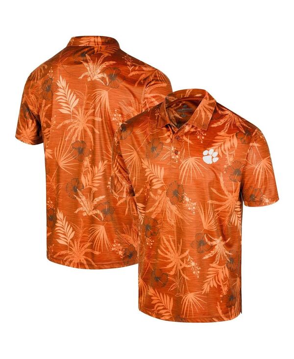 【送料無料】 コロシアム メンズ ポロシャツ トップス Men's Orange Clemson Tigers Palms Team Polo Shirt Orange