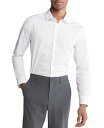 【送料無料】 カルバンクライン メンズ シャツ トップス Men's Slim Fit Supima Stretch Long Sleeve Button-Fr...