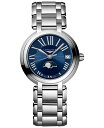 yz W fB[X rv ANZT[ Women's Swiss PrimaLuna Moon Phase Stainless Steel Bracelet Watch 31mm Blue