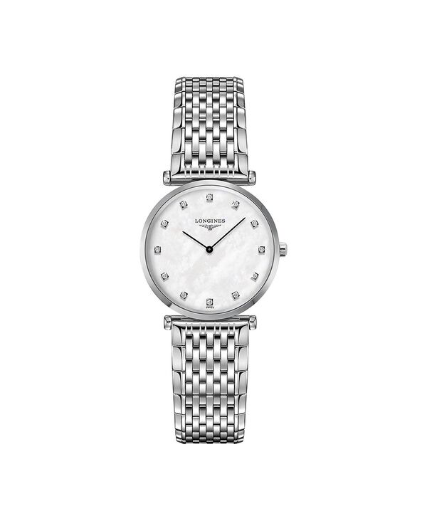 ロンジン 【送料無料】 ロンジン レディース 腕時計 アクセサリー Womens Swiss La Grande Classique de Longines Diamond-Accent Stainless Steel Bracelet Watch 29mm No Color