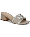 【送料無料】 サムエデルマン レディース サンダル シューズ Women's Waylon Block-Heel Slide Sandals Silver
