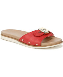 【送料無料】 ドクター・ショール レディース サンダル シューズ Women's Nice Iconic Slides Heritage Red Faux Leather