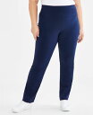 【送料無料】 スタイルアンドコー レディース レギンス ボトムス Plus Size High-Rise Bootcut Leggings Industrial Blue