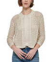 【送料無料】 カルバンクライン レディース ニット・セーター カーディガン アウター Petite Open Stich Cardigan Birch