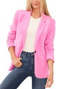  セセ レディース ジャケット・ブルゾン ブレザー アウター Women's Ruched-Sleeve One-Button Blazer Bright Peony