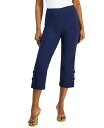 【送料無料】 ジェイエムコレクション レディース カジュアルパンツ ボトムス Women's Side Lace-Up Capri Pants Intrepid Blue
