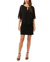 yz ~XN fB[X s[X gbvX Women's Rhinestone-Trim Capelet Dress Black