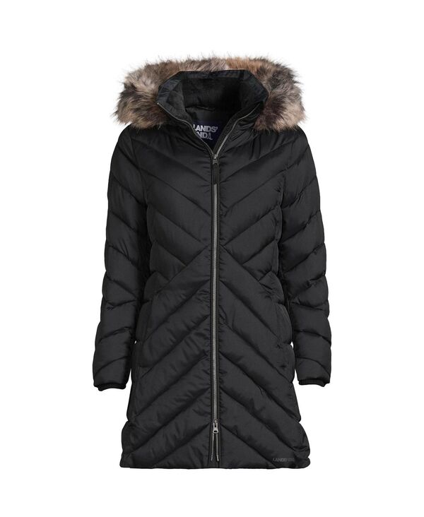 ランズエンド レディース アウター ジャケット・ブルゾン プラスサイズ コート フリース Lands' End Women's Plus Size Insulated Cozy Fleece Lined Winter Coat Black ブラック
