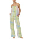 【送料無料】 サンクチュアリー レディース ナイトウェア アンダーウェア Women's 2-Pc. Plaid Long Tank Pajamas Set Multi Stripe