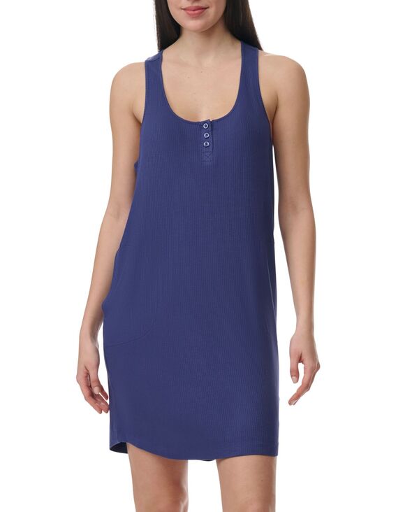  スプレンディット レディース ナイトウェア アンダーウェア Women's Sleeveless Racerback Tank Nightgown Dark Blue