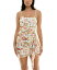 【送料無料】 シティー スタジオ レディース ワンピース トップス Juniors' Floral-Print Ruched Mesh Bodycon Dress Ivory/Coral