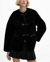 マンゴ 【送料無料】 マンゴ レディース ジャケット・ブルゾン アウター Women's Faux Fur Applique Coat Black