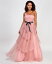 ̵ ƥ  ǥ ԡ ȥåץ Juniors' Tulle One-Shoulder Ball Gown Pale Mauve