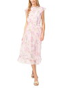  セセ レディース ワンピース トップス Women's Smocked-Waist Flutter-Sleeve Midi Dress Corsage