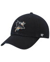【送料無料】 47ブランド レディース 帽子 アクセサリー Women's Black San Jose Sharks Clean Up Adjustable Hat Black