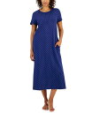 【送料無料】 チャータークラブ レディース ナイトウェア アンダーウェア Women's Cotton Ditsy Floral Nightgown Polka Dots