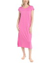 【送料無料】 ムクルクス レディース ナイトウェア アンダーウェア Women's The Lounge Short-Sleeve Midi Nightgown Pink