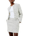 yz t`RlNV fB[X WPbgEu] AE^[ Women's Effie Boucle Open Front Jacket Classic Cream/black