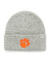 【送料無料】 47ブランド メンズ 帽子 アクセサリー Men's '47 Heathered Gray Clemson Tigers Brain Freeze Cuffed Knit Hat Heathered Gray