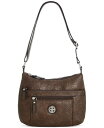 【送料無料】 ジャーニ ベルニーニ レディース ハンドバッグ バッグ Faux Leather Tooling Hobo Chocolate