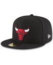 【送料無料】 ニューエラ メンズ 帽子 アクセサリー Chicago Bulls Basic 59FIFTY Fitted Cap Black