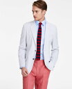 楽天ReVida 楽天市場店【送料無料】 ナウティカ メンズ ジャケット・ブルゾン アウター Men's Modern-Fit Seersucker Sport Coats Grey Stripe