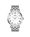 yz eB\bg Y rv ANZT[ Men's Swiss Classic Dream Stainless Steel Bracelet Watch 42mm White