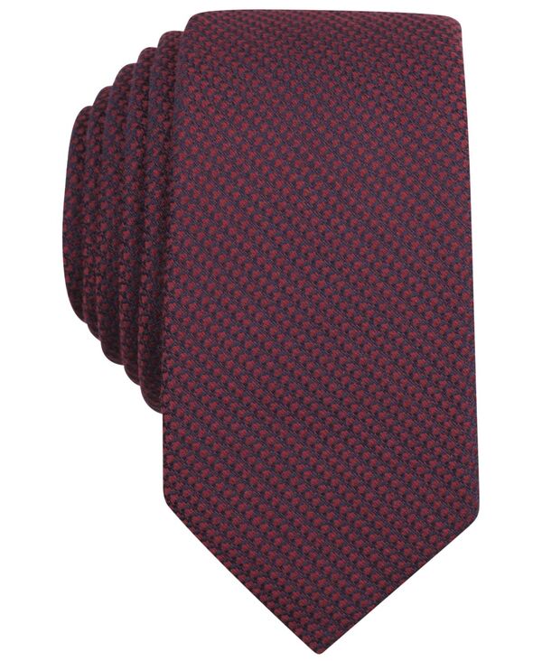 yz o[X[ Y lN^C ANZT[ Solid Knit Skinny Tie Burgundy