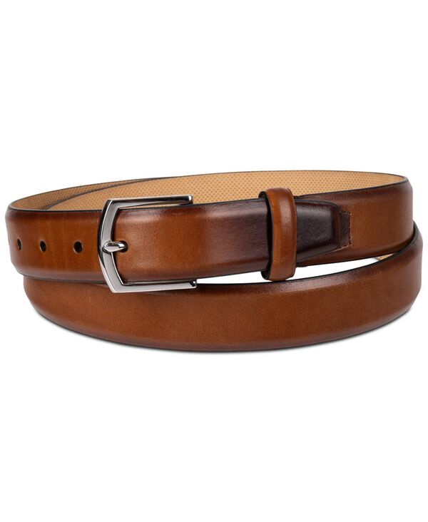 【送料無料】 コールハーン メンズ ベルト アクセサリー Men's Lewis Burnished Leather Dress Belt Tan